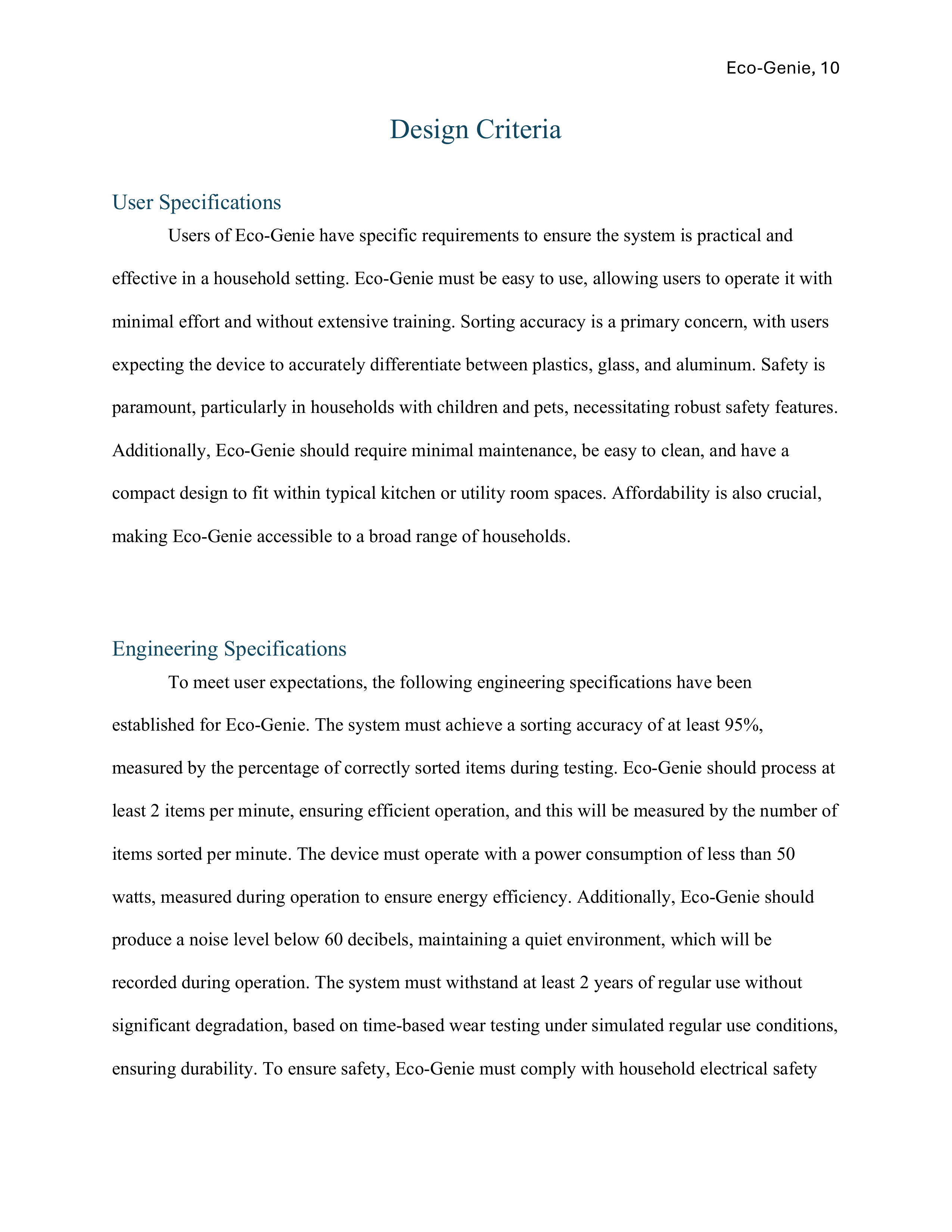 Eco-Genie Proposal page 11