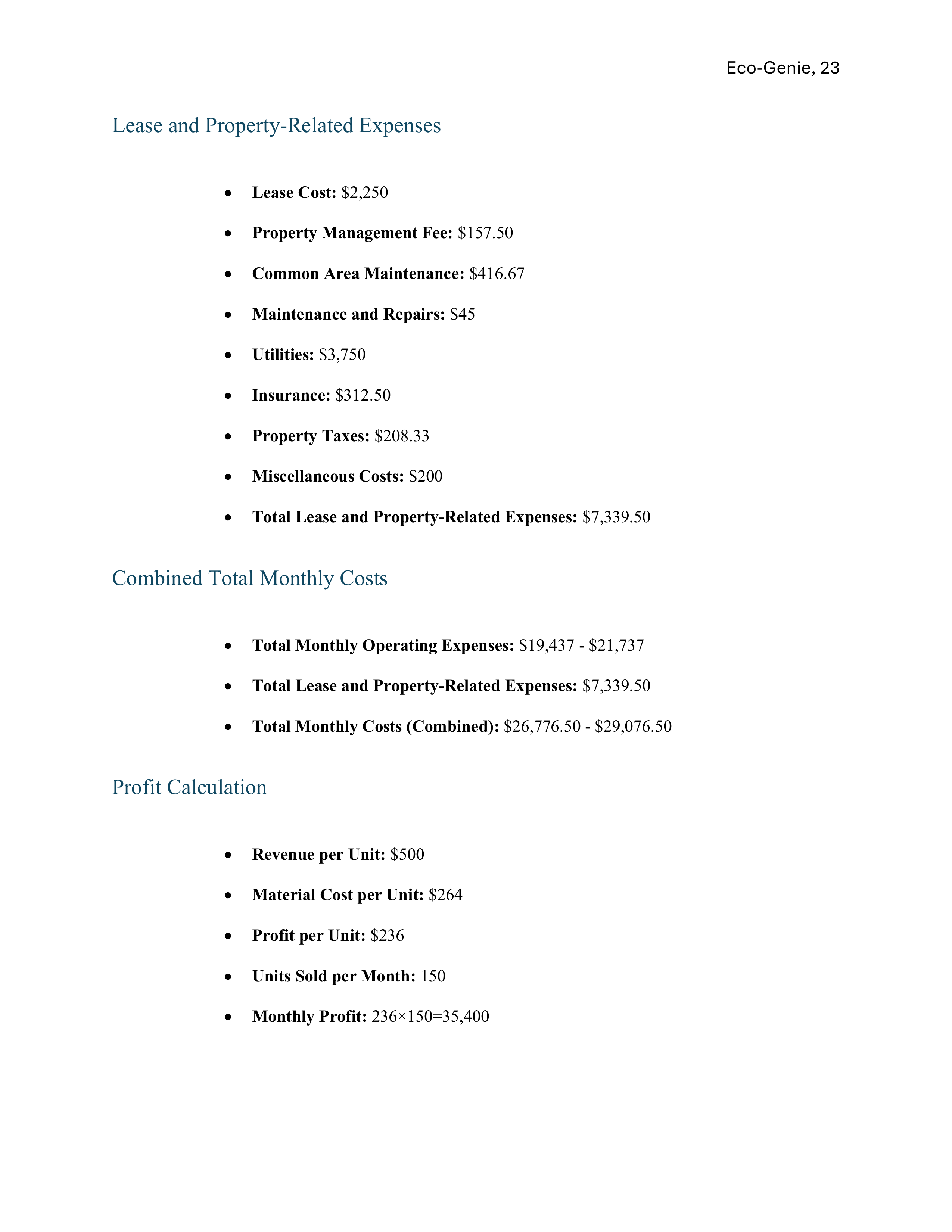 Eco-Genie Proposal page 24