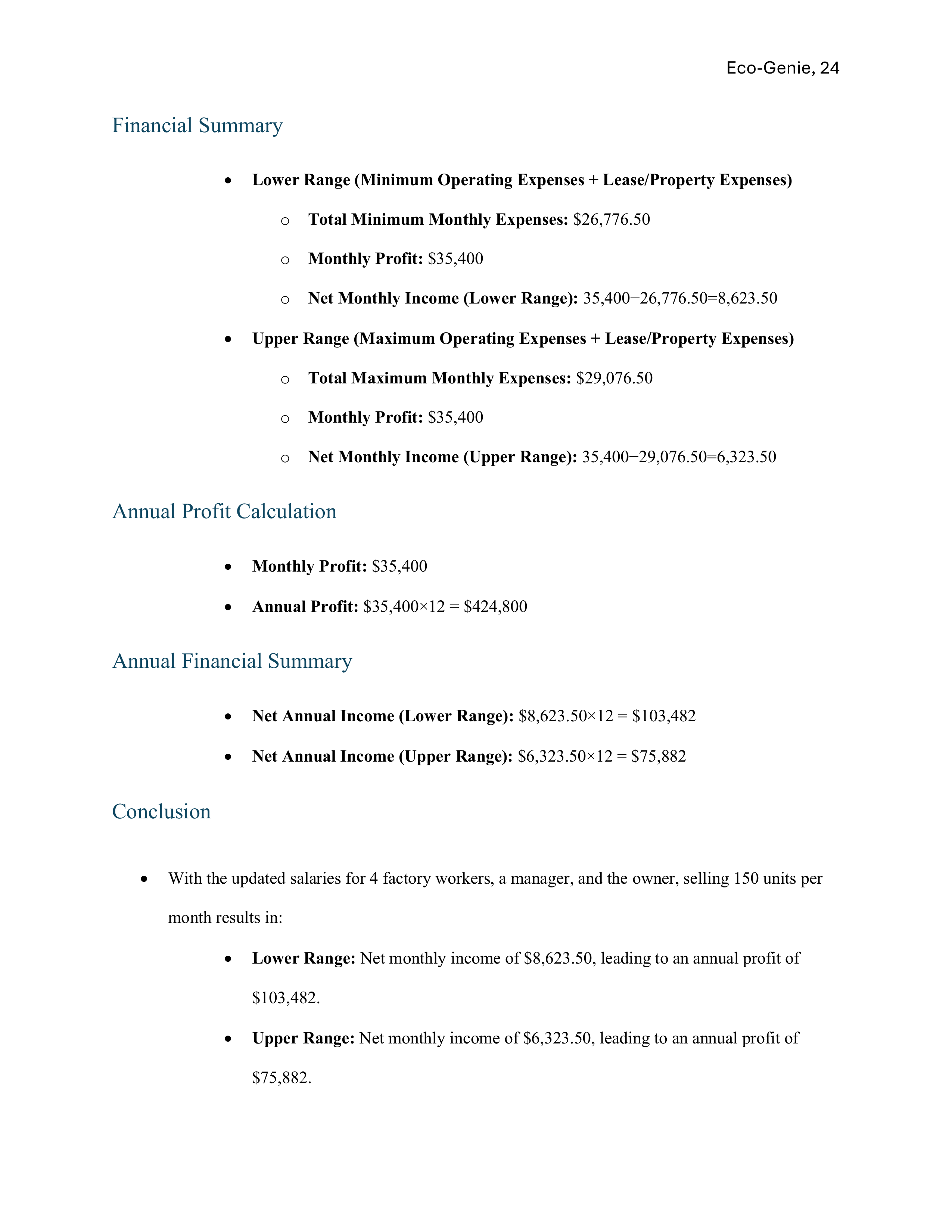 Eco-Genie Proposal page 25