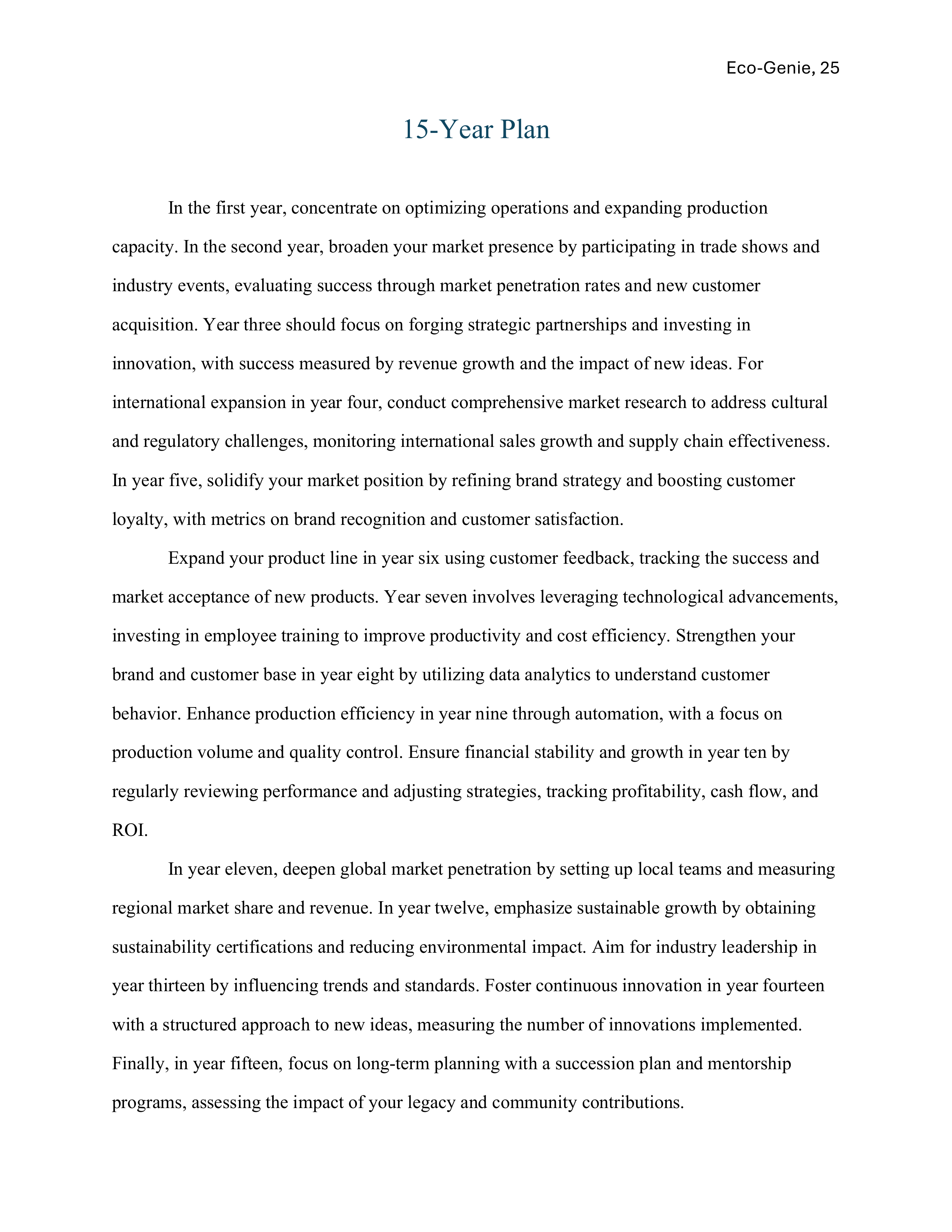 Eco-Genie Proposal page 26
