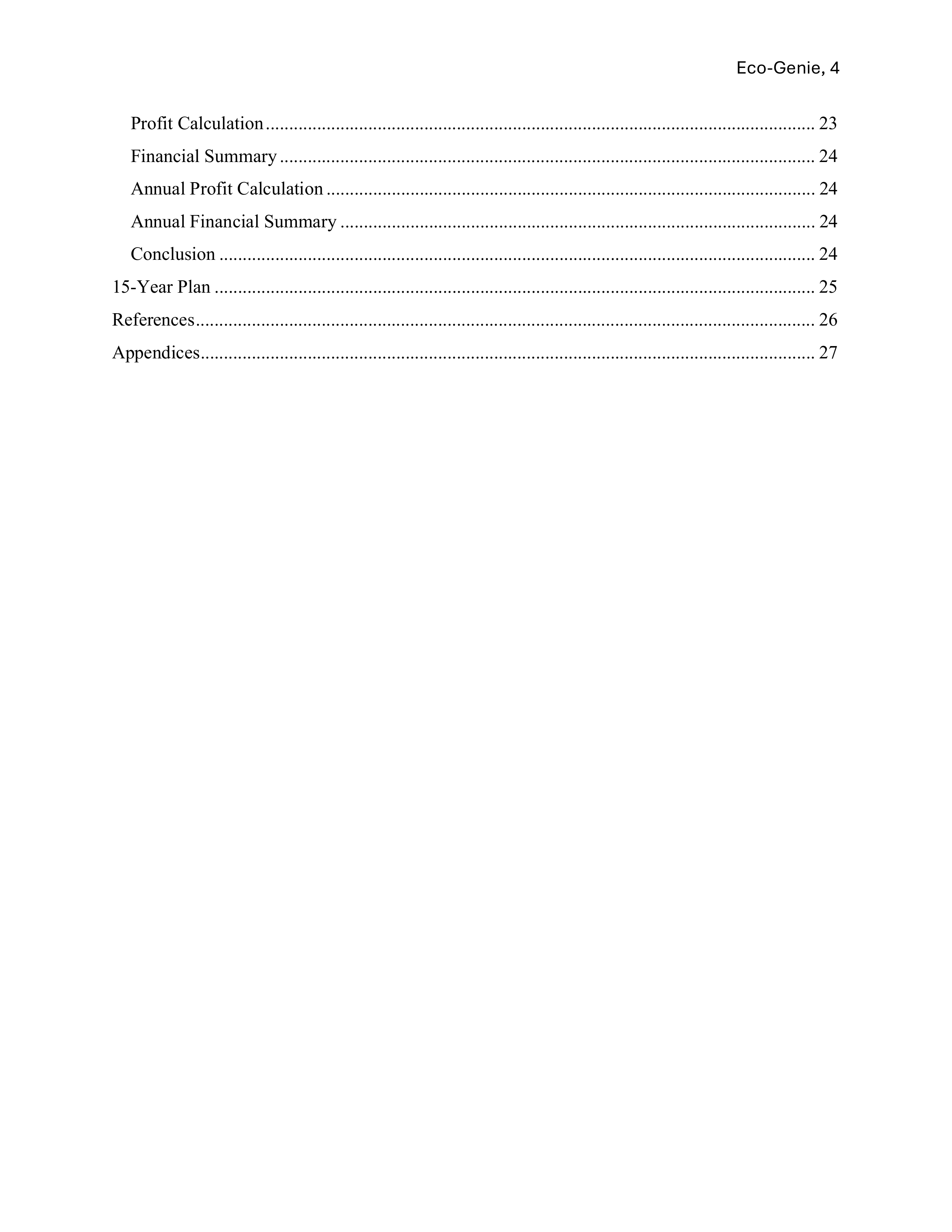 Eco-Genie Proposal page 5
