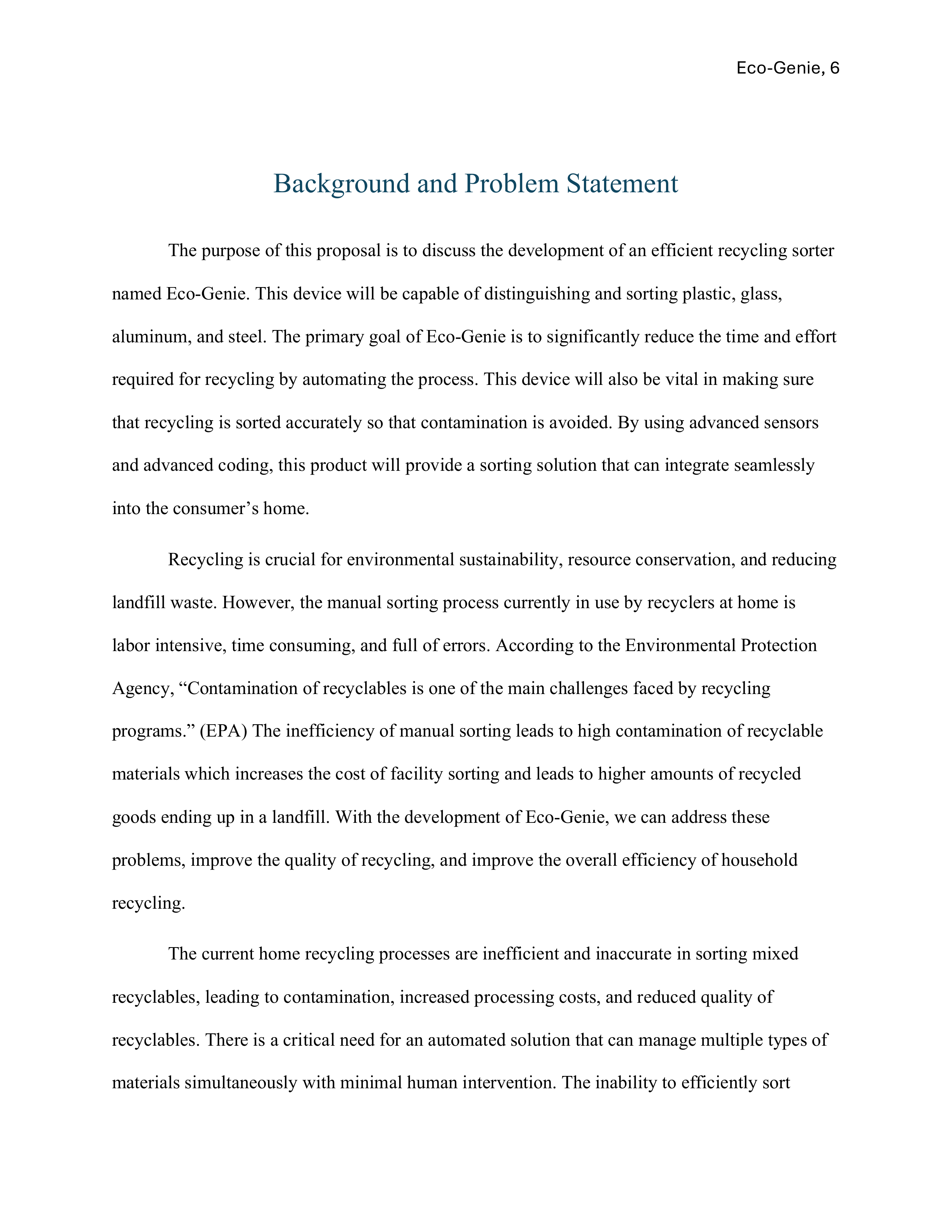 Eco-Genie Proposal page 7